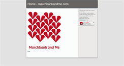 Desktop Screenshot of marchbankandme.com